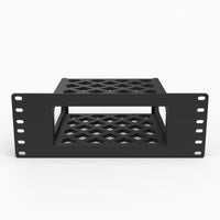 ASUS Ascent GX10 rack mount, open lattice cage, front view