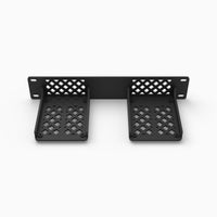 Rear view of the SSD trays with side screw holes