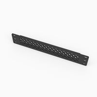 Vented 1U rack blank, top view