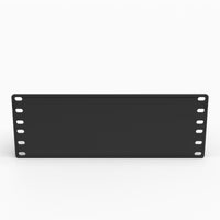 10 inch rack vented 2U shelf, front angled view