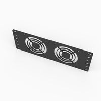 10 inch rack fan panel, top view