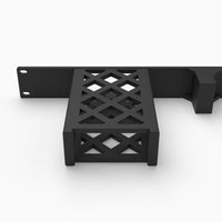 Rear view of the 19 inch ZimaBoard 2 rack mount cage