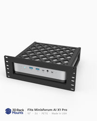 10" Minisforum AI X1 Pro Mini Rack Mount - 2U