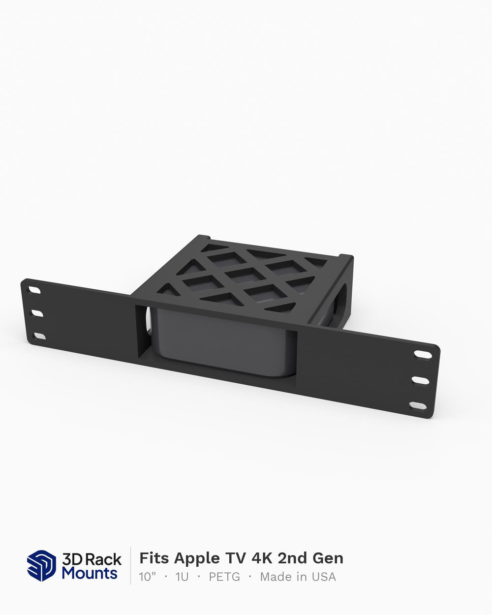 Apple TV 4K 2nd Gen 10" Mini Rack Mount - 1U