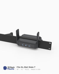 19" GL.iNet Slate 7 Travel Router Rack Mount - 1U (Modular)