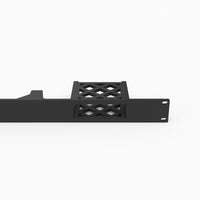 Philips Hue Bridge Pro rack mount shown with its modular blank half