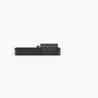 19 inch rack mount for the Focusrite Scarlett 4i4 4th Gen with its blank half attached