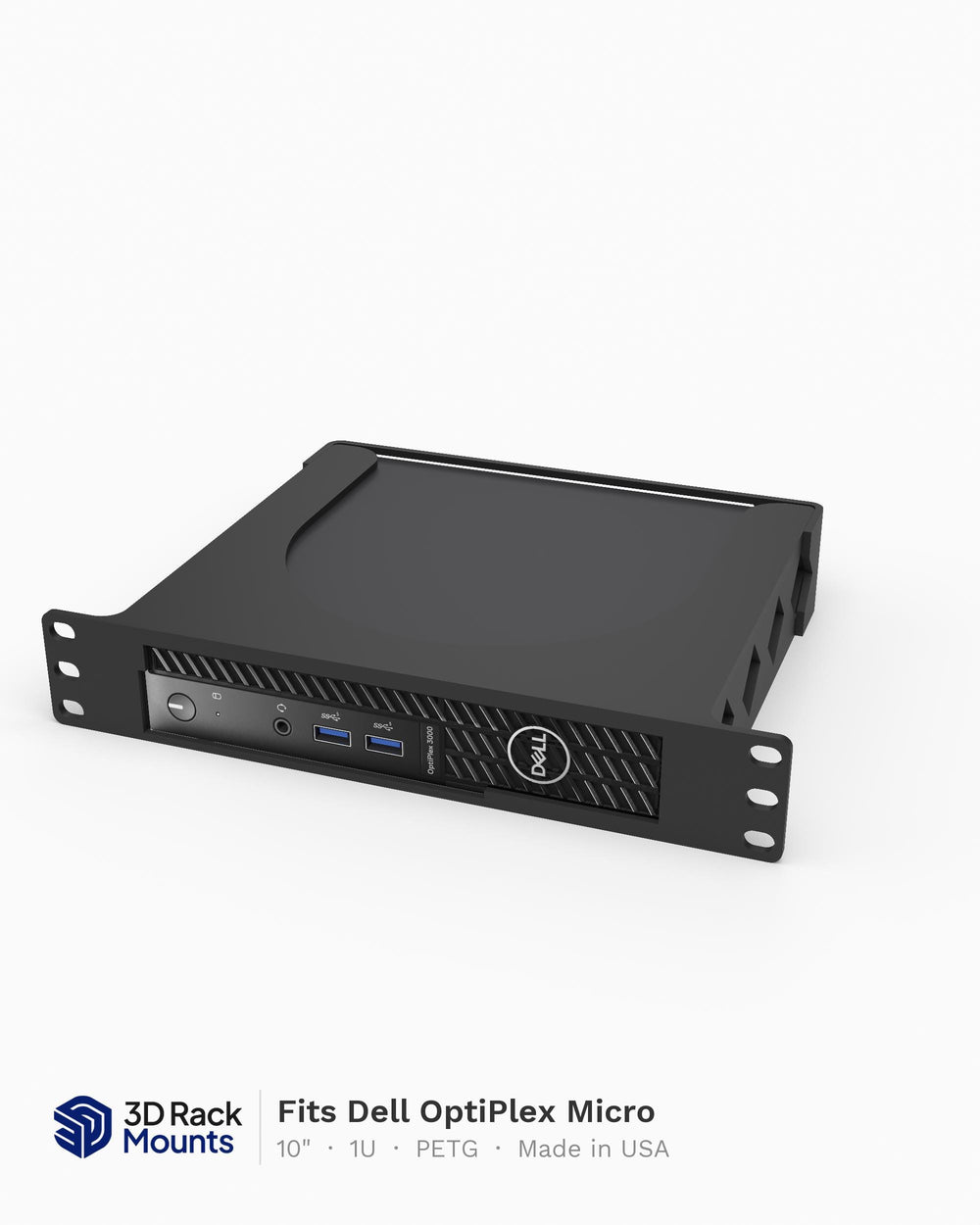 10" Dell OptiPlex Micro Rack Mount - Fits All 3000-7000 Series - 1U