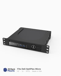 10" Dell OptiPlex Micro Rack Mount - Fits All 3000-7000 Series - 1U