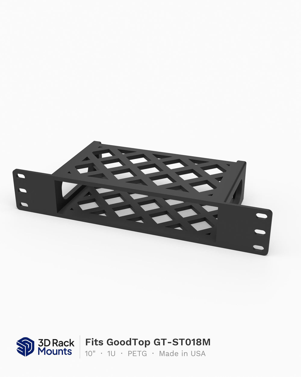10 inch 3D printed mini rack mount for the GoodTop GT-ST018M 2.5G switch