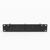 Front angle of the dual 3.5 inch hard drive mini rack mount