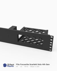 19" Focusrite Scarlett Solo 4th Gen Rack Mount - 2U (Modular)