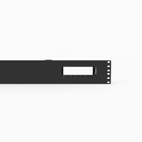 Front panel view of the CalDigit TS3 Plus 19 inch 2U rack mount