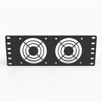10 inch rack fan panel, angled view