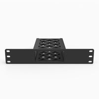 IceWhale ZimaBoard 2 mounted in a 10 inch mini rack panel