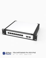 10" Unifi Switch Pro XG 8 PoE Mini Rack Mount - 1U