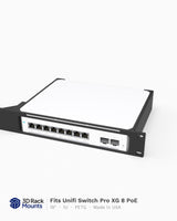 19" Unifi Switch Pro XG 8 PoE Rack Mount - 1U