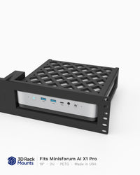 19" Minisforum AI X1 Pro Rack Mount - 2U (Modular)