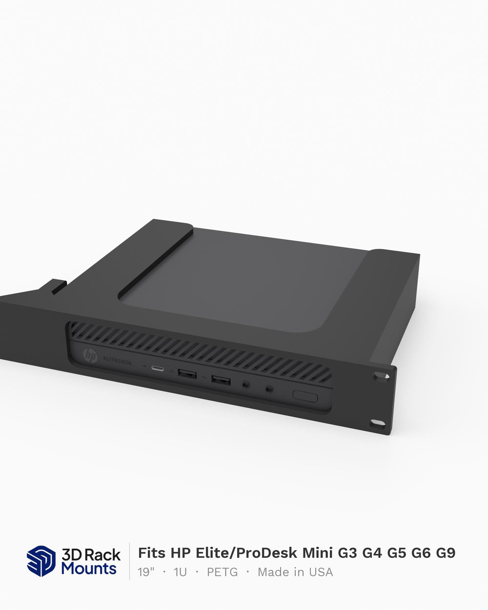 19" HP Elite/ProDesk Mini G3 G4 G5 G6 G9 Rack Mount 1U (Modular)