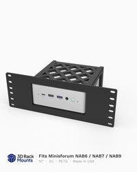 Minisforum NAB6/NAB7/NAB9 10" Mini Rack Mount - 2U