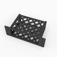 Top view of the Focusrite Scarlett 4i4 4th Gen 10 inch rack mount showing the lattice vents