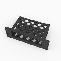 Front view of the 10 inch Focusrite Scarlett 2i2 mini rack mount