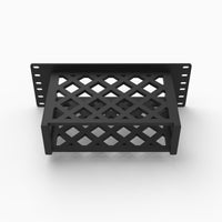 Top view of the 10 inch Focusrite Scarlett 2i2 rack mount cage