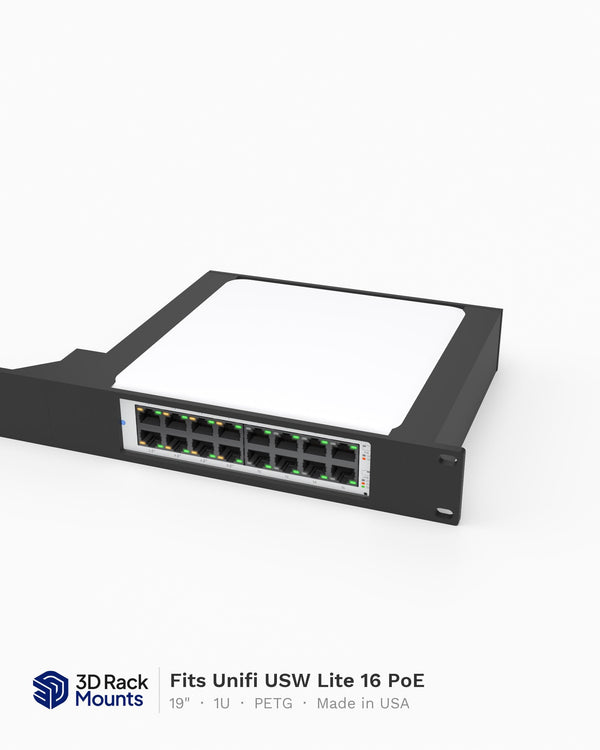 Unifi USW Lite 16 PoE Rack Mount - 19" 1U