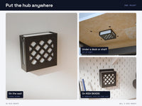 Hue Bridge mount on a wall, under a desk or on SKADIS