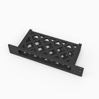 Top view of the 10 inch Lenovo ThinkCentre M90n-1 Nano mini rack mount