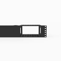 Front faceplate of the 19 inch DeskMini X600 2U mount