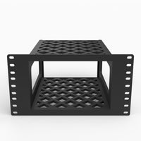 QNAP TS-253D NAS mini rack mount front view in a 10 inch rack