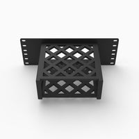 Top view of the 10 inch MSI Cubi NUC AI+ 2MG 2U mount