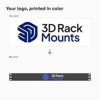 Custom Logo Rack Blank - 10" or 19" 1U - Your Business Logo in Color - Homelab Server Rack – view 4