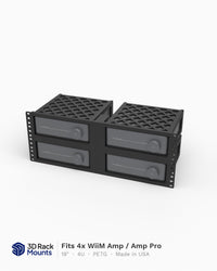 4x Wiim Amp/Amp Pro Rack Mount - 4U