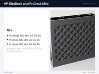 HP EliteDesk ProDesk Mini Wall Mount & Under Desk Mount - VESA, Pegboard, Skadis - G3 G4 G5 Mini PC – view 8