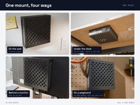 Minisforum MS-01 Wall Mount & Under Desk Mount - Vesa, Pegboard, Skadis - Also Fits MS-A2 and MS-R1 – view 3