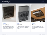 Minisforum MS-01 Wall Mount & Under Desk Mount - Vesa, Pegboard, Skadis - Also Fits MS-A2 and MS-R1 – view 10