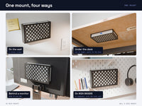 UniFi Cloud Gateway Fiber Wall Mount - UCG Fiber - Under Desk, VESA, Pegboard, SKADIS Mount – view 3