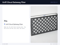 UniFi Cloud Gateway Fiber Wall Mount - UCG Fiber - Under Desk, VESA, Pegboard, SKADIS Mount – view 7