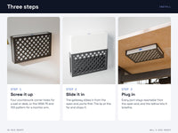 UniFi Cloud Gateway Fiber Wall Mount - UCG Fiber - Under Desk, VESA, Pegboard, SKADIS Mount – view 9