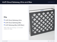 UniFi Cloud Gateway Ultra & Max Wall Mount - Fits UCG Ultra, UCG Max, UXG Max - Under Desk, Vesa, Skadis – view 7