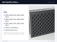 Dell OptiPlex Micro Wall Mount, Under Desk, VESA, Pegboard, SKADIS – view 3