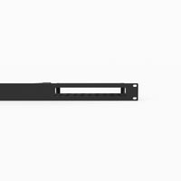 Front faceplate of the 19 inch Lenovo ThinkCentre M90n-1 Nano rack mount