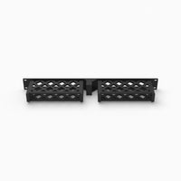 Rear view of the double Lenovo ThinkCentre M90n-1 Nano rack mount