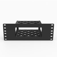 MSI Cubi NUC AI+ 2MG mounted in a 10 inch mini rack at 2U