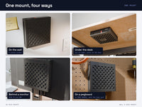 Lenovo ThinkCentre Tiny Wall Mount & Under Desk Mount - VESA, Pegboard, SKADIS - M720q M920q M710q M10q – view 3