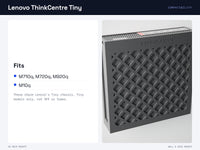 Lenovo ThinkCentre Tiny Wall Mount & Under Desk Mount - VESA, Pegboard, SKADIS - M720q M920q M710q M10q – view 8