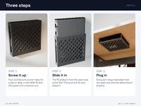 HP EliteDesk ProDesk Mini Wall Mount & Under Desk Mount - VESA, Pegboard, Skadis - G3 G4 G5 Mini PC – view 10