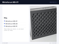 Minisforum MS-01 Wall Mount & Under Desk Mount - Vesa, Pegboard, Skadis - Also Fits MS-A2 and MS-R1 – view 8